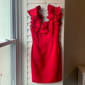 Kirribilla Red Ruffle Dahlia Dress